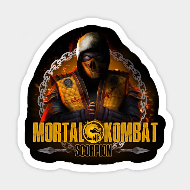 Scorpion (Mortal Kombat) Sticker by Brom Store